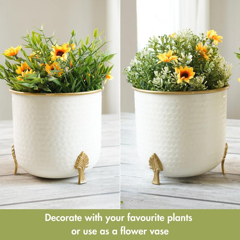 Buy Hallo Metal Hammered Planter Pots & Planters from Vaaree