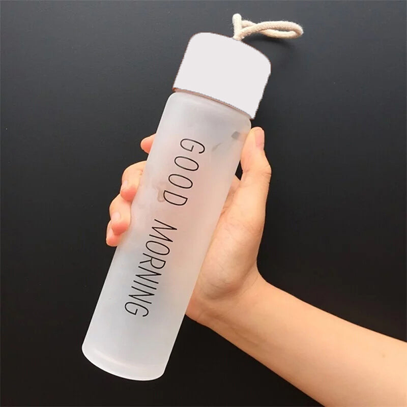 Bottle - Happy Morning Water Bottle (340 ML) - White