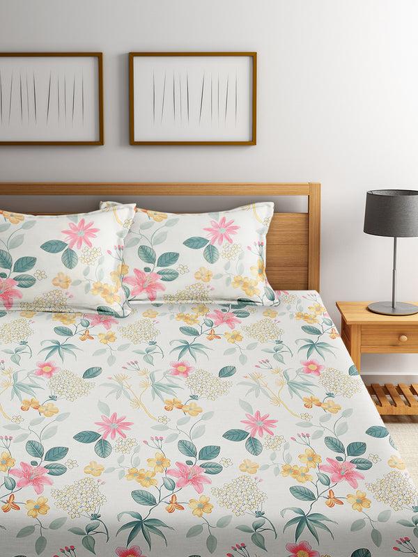 Buy Avena Floral Bedsheet Bedsheets from Vaaree