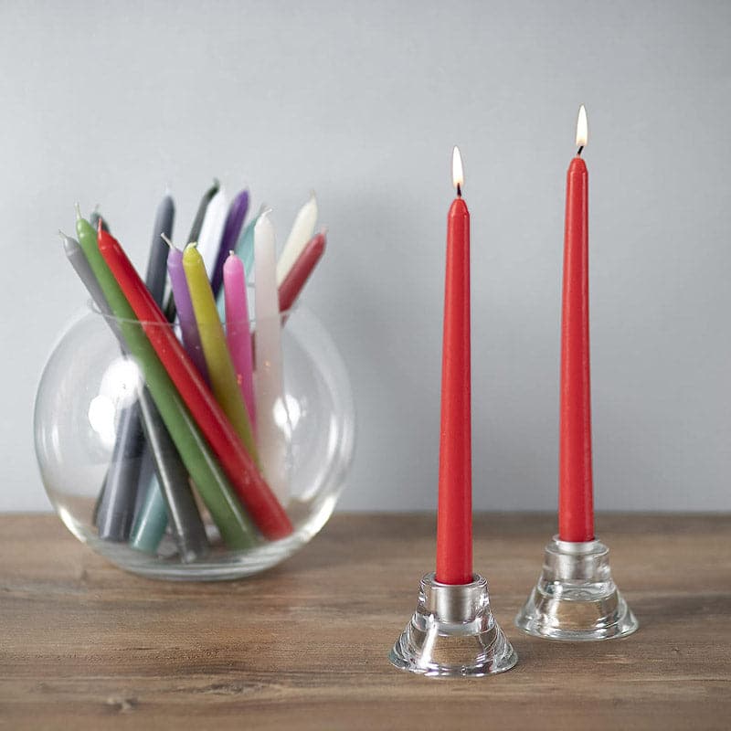 Buy Koris Taper Candle (Red) - Set Of Four Candles from Vaaree