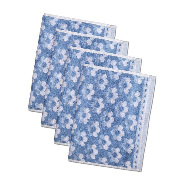 Buy Macca Hand Towel (Blue) - Set Of Four Hand & Face Towels from Vaaree