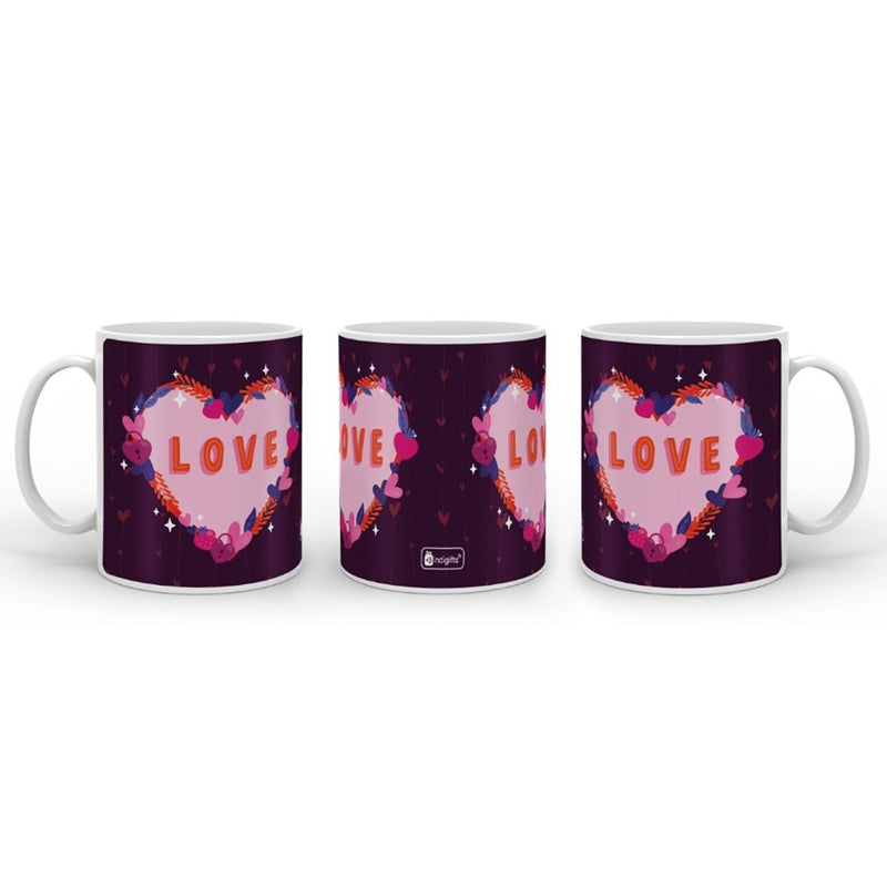 Buy Heart Ballon Cushion Cover & Mug (300 ML) - Two Piece Set Gift Box from Vaaree