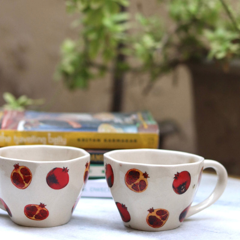 Buy Brovo Ceramic Cup (250 ML) - Set of Four Mug & Tea Cup from Vaaree