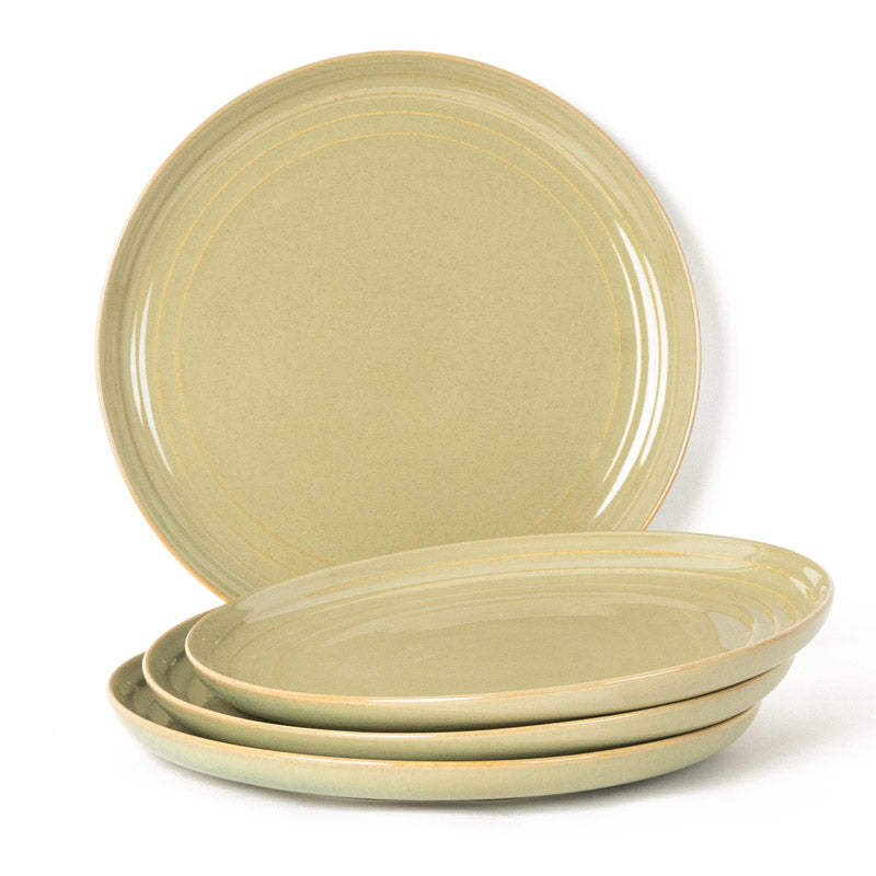 Buy Estia Dinner Plate (Olive Green) - Set Of Four Dinner Plate from Vaaree