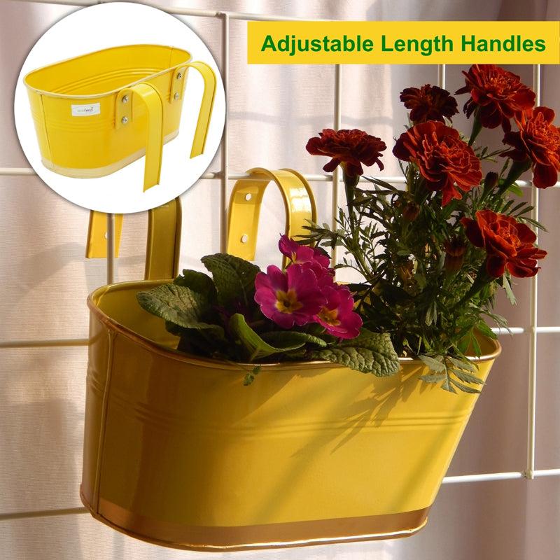 Buy Norva Hanging Planter (Yellow) - Set Of Three Pots & Planters from Vaaree