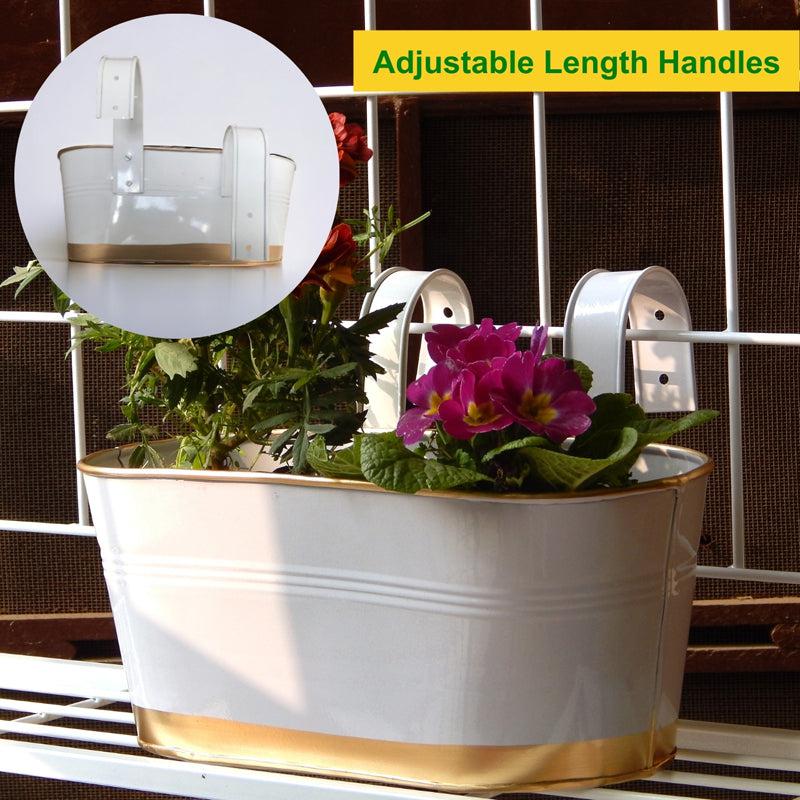 Buy Norva Hanging Planter (White) - Set Of Three Pots & Planters from Vaaree