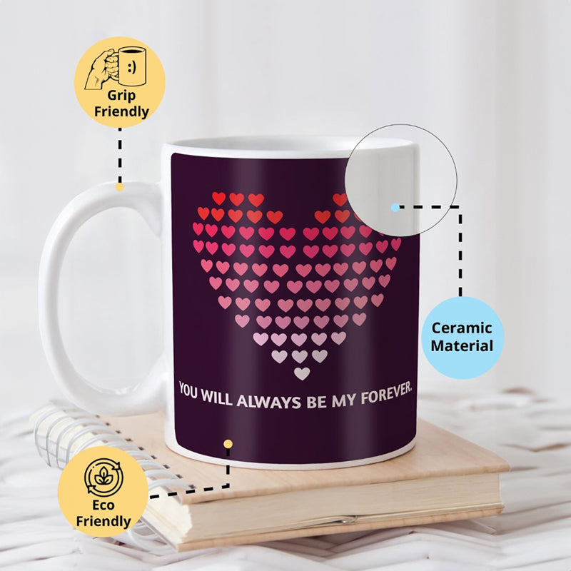 Buy Hearty Grade Cushion Cover & Mug (300 ML) - Two Piece Set Gift Box from Vaaree