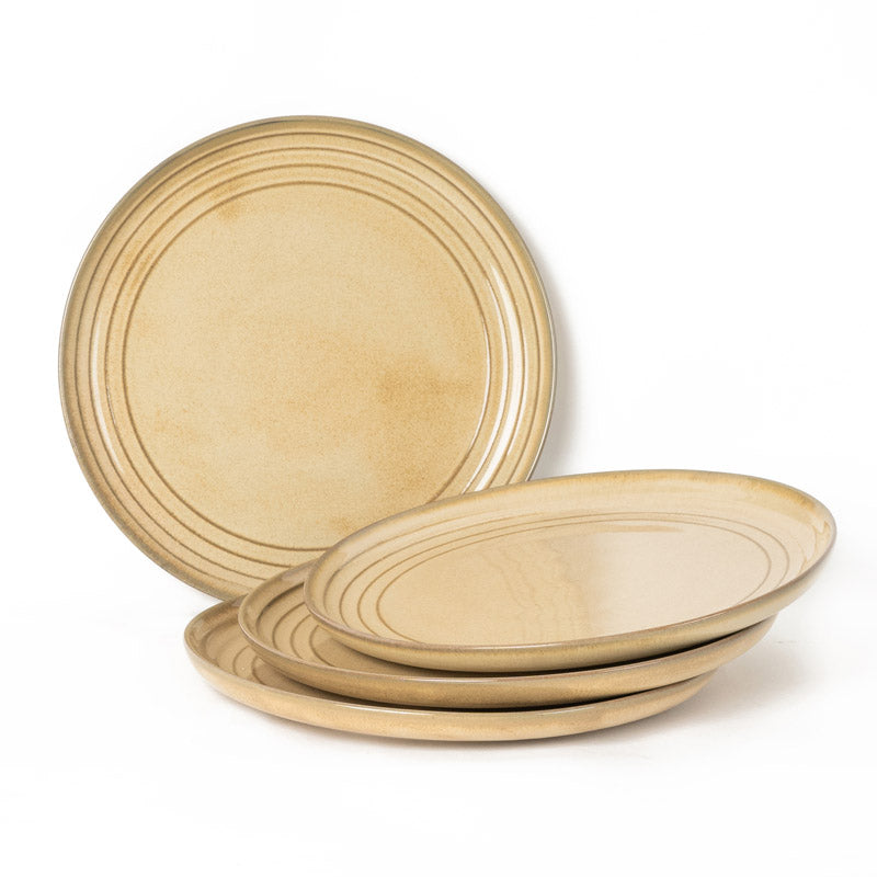 Buy Estia Dinner Plate (Tuscan Beige) - Set Of Four Dinner Plate from Vaaree