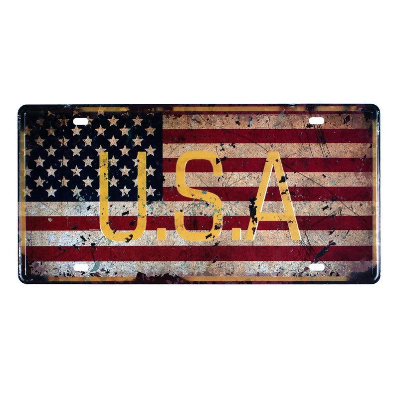 Buy Usa Retro Flag Wall Accent Wall Accents from Vaaree