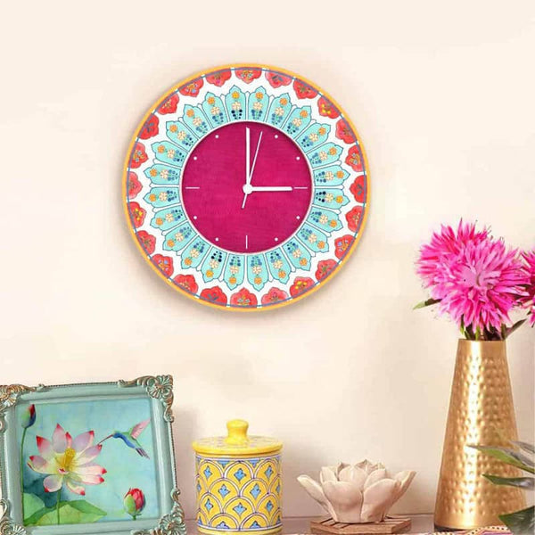 Buy Ethnic Vena Wall Clock Wall Clock from Vaaree