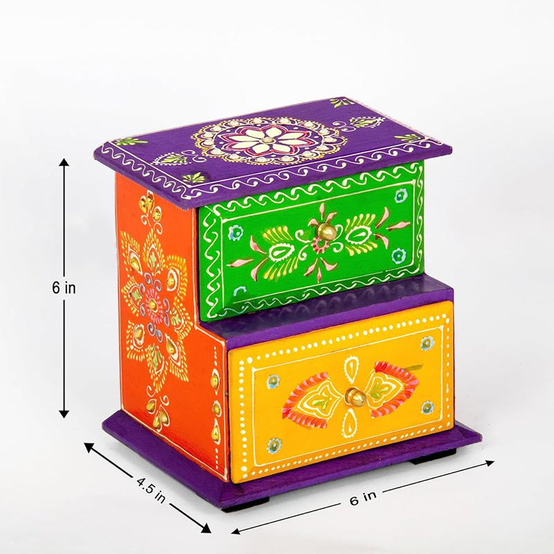 Buy Lavanya Handpainted Jewellery Organizer Jewelbox from Vaaree