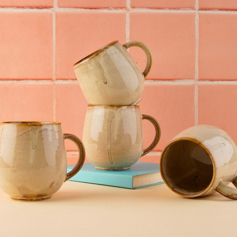 Buy Blaina Ceramic Cup (350 ML) - Beige Mug & Tea Cup from Vaaree