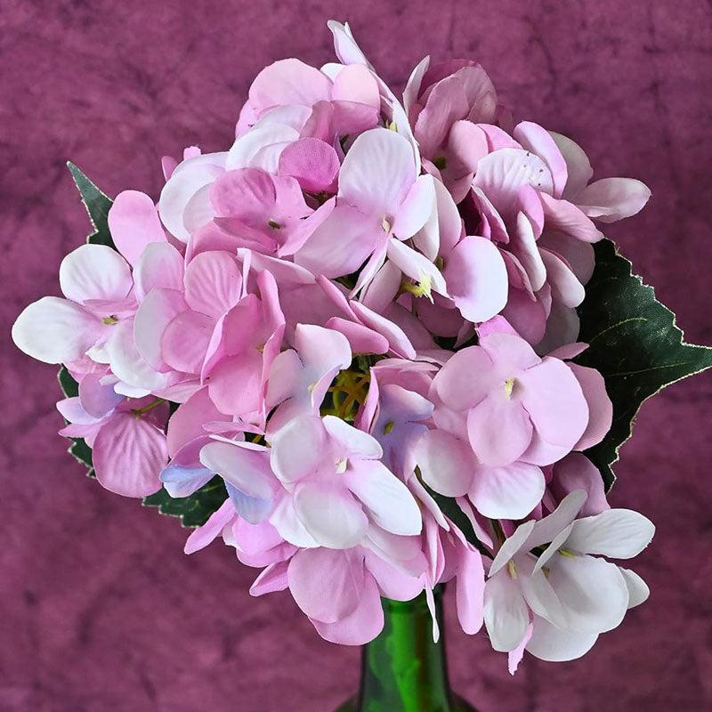 Buy Faux Everlasting Hydrangea Flower Stick - Purple Artificial Flowers from Vaaree