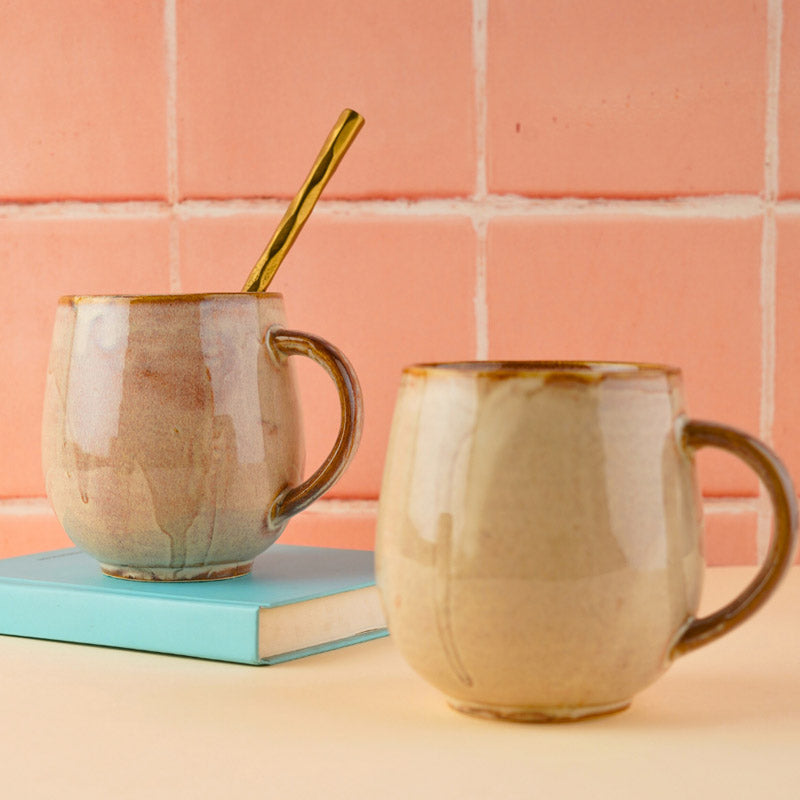 Buy Blaina Ceramic Cup (350 ML) - Beige Mug & Tea Cup from Vaaree