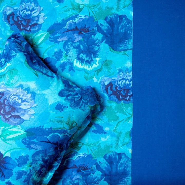Buy Beatific Blue Bedsheet at Vaaree online | Beautiful Bedsheets to choose from