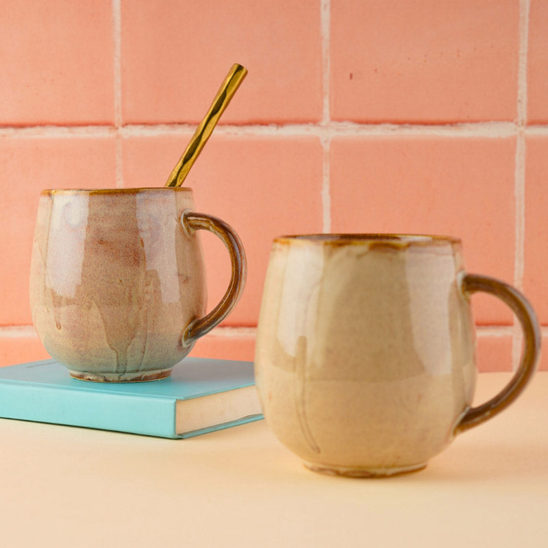 Buy Blaina Ceramic Cup (350 ML) - Beige Mug & Tea Cup from Vaaree