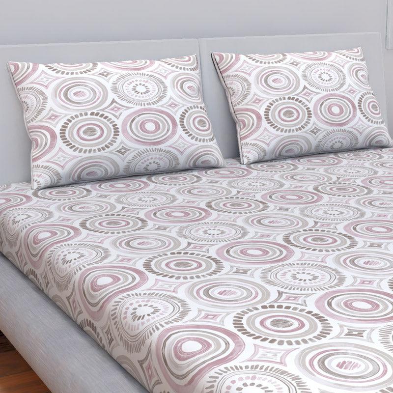 Buy Himeya Comfort Percale Africana Bedsheet - Grey Bedsheets from Vaaree