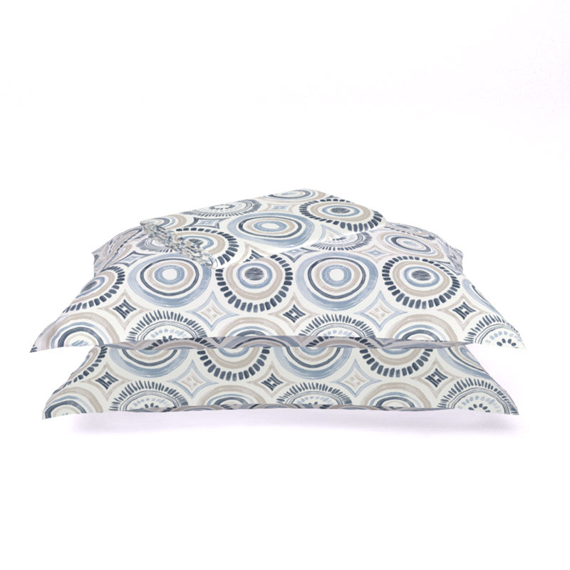 Buy Himeya Comfort Percale Africana Bedsheet - Blue Bedsheets from Vaaree