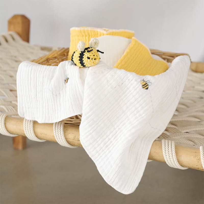 Buy Little Maive Baby Bath Towel (Yellow) - Set Of Two Bath Towels from Vaaree