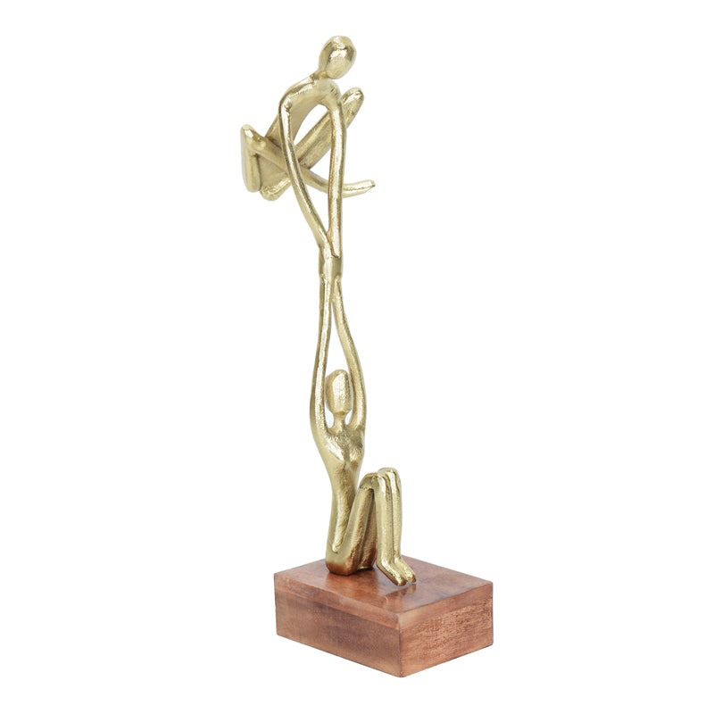 Buy Calisthenic Golden Showpiece Showpieces from Vaaree