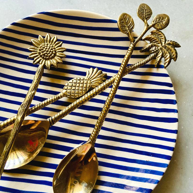 Buy Lesa Decorative Brass Spoon - Set Of four Spoon from Vaaree