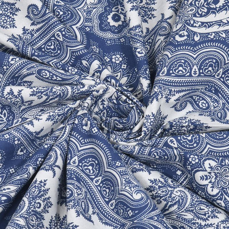 Buy Shavelle Ethnic Bedsheet - Blue Bedsheets from Vaaree