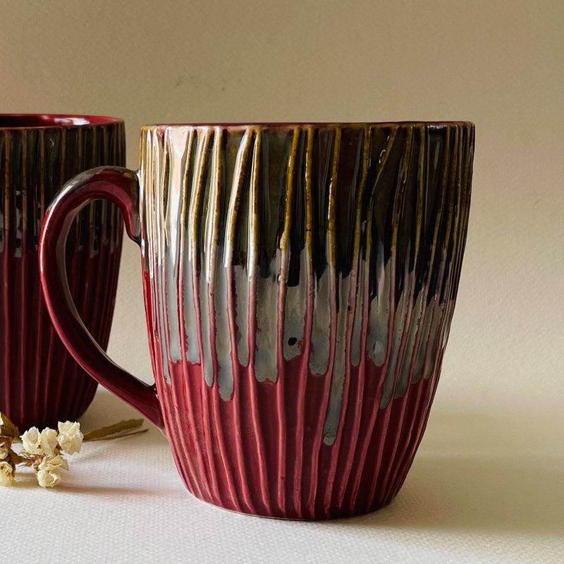 Buy Lira Ceramic Mug (300 ML) - Set Of Two Mug & Tea Cup from Vaaree