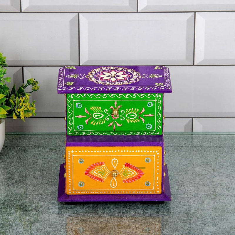 Buy Lavanya Handpainted Jewellery Organizer Jewelbox from Vaaree