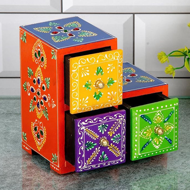 Buy Lesoma Handpainted Jewellery Organizer Jewelbox from Vaaree