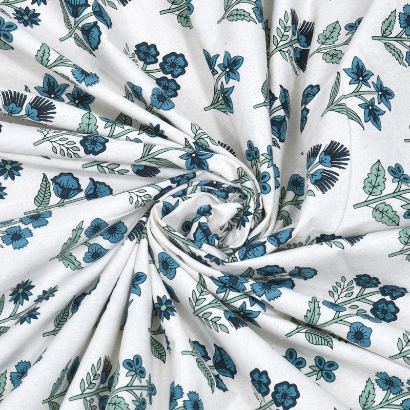 Buy Shirley Floral Bedsheet - Blue Bedsheets from Vaaree