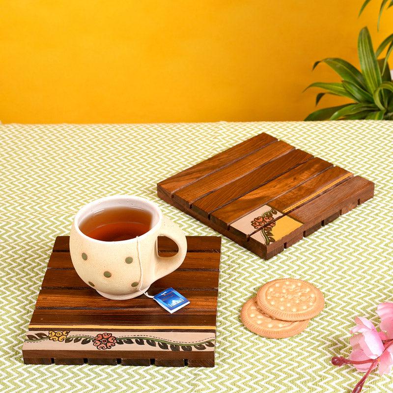 Buy Aadhya Handcrafted Trivet - Set of Two Coasters from Vaaree