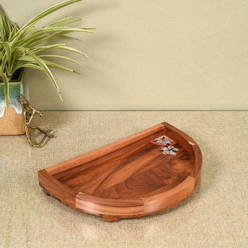 Serving Tray - Arty Hemi Rosewood Platter