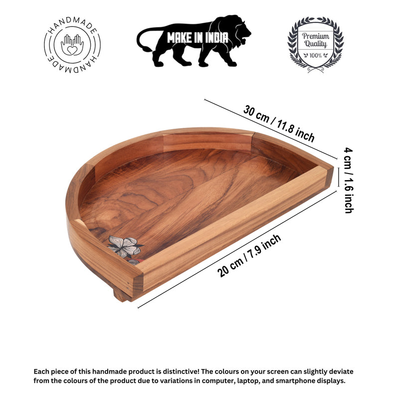 Serving Tray - Arty Hemi Rosewood Platter