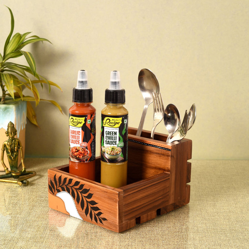 Cutlery Stand - Leafy Lama Cutlery Holder