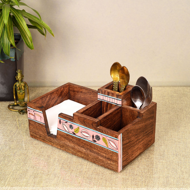 Cutlery Stand - Leafy Charm Cutlery Holder