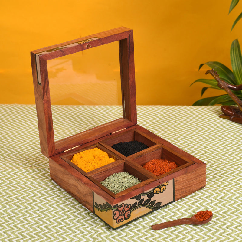 Buy Trimia Handcrafted Spice Box Masala Box from Vaaree