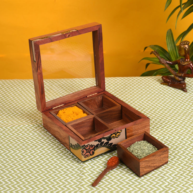 Buy Trimia Handcrafted Spice Box Masala Box from Vaaree