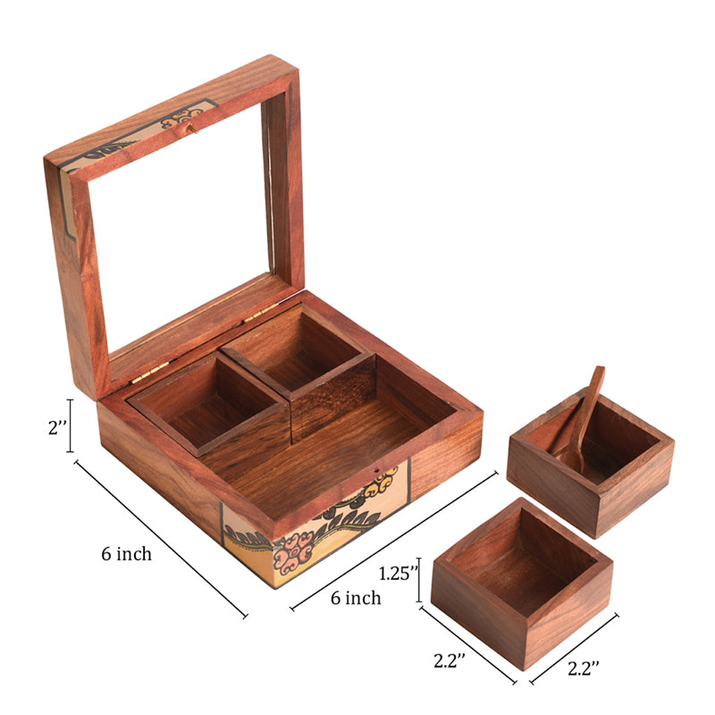 Buy Trimia Handcrafted Spice Box Masala Box from Vaaree