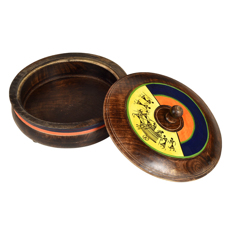 Buy Roe Handcrafted Mangowood Casserole Casserole from Vaaree