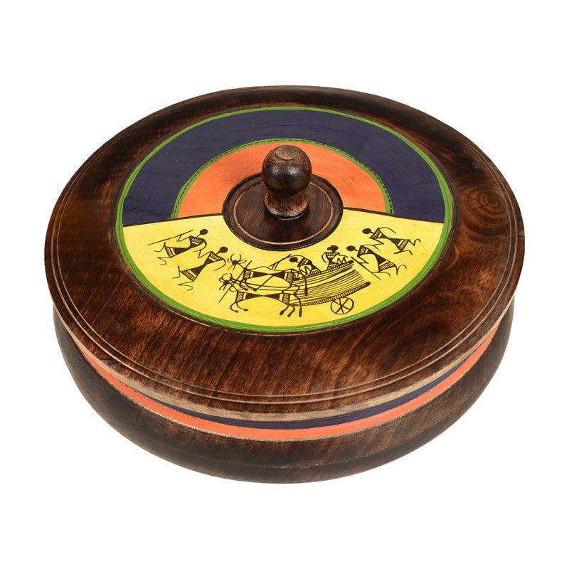 Buy Roe Handcrafted Mangowood Casserole Casserole from Vaaree