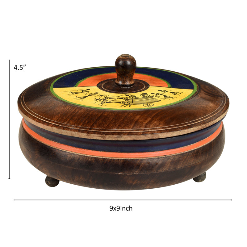 Buy Roe Handcrafted Mangowood Casserole Casserole from Vaaree