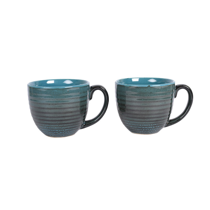 Buy Latika Ceramic Mug (250 ML) - Set of Two Mug & Tea Cup from Vaaree