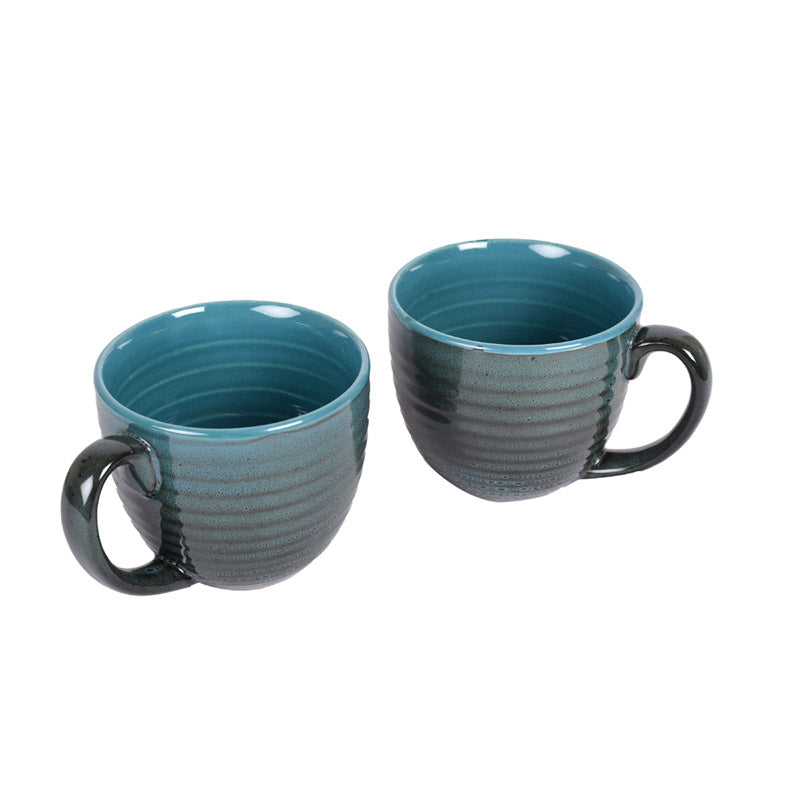 Buy Latika Ceramic Mug (250 ML) - Set of Two Mug & Tea Cup from Vaaree