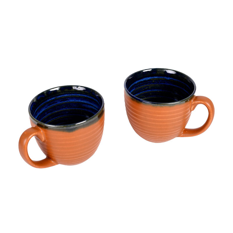 Buy Natika Ceramic Mug (250 ML) - Set of Two Tea Cup & Saucer from Vaaree