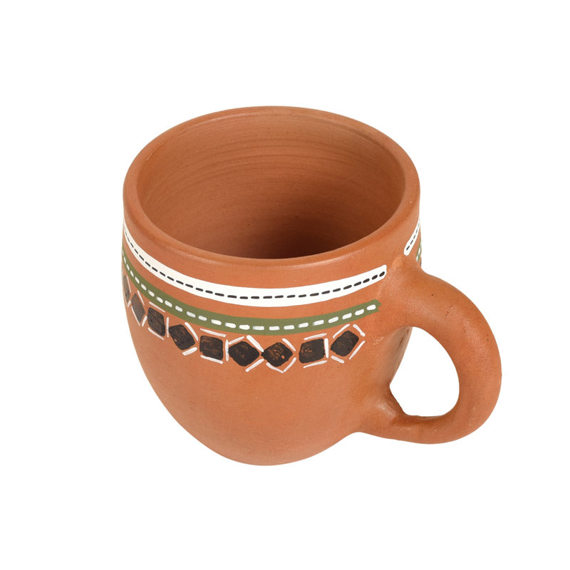 Buy Kaira Terracotta Cup (150 ML) - Set of Six Tea Cup & Saucer from Vaaree