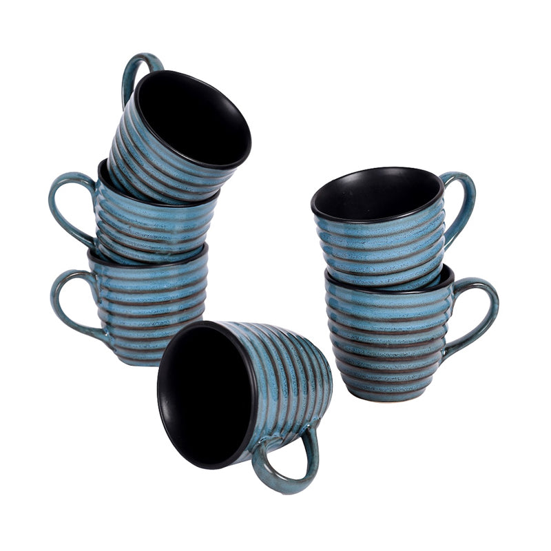 Buy Melto Ceramic Cup (150 ML) - Set Of Six Mug & Tea Cup from Vaaree