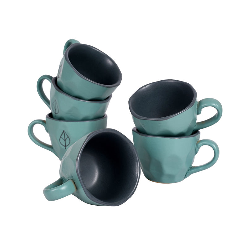 Mug & Tea Cup - Prada Ceramic Cup (150 ML) - Set Of Six