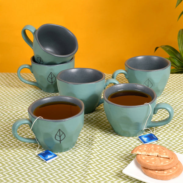 Mug & Tea Cup - Prada Ceramic Cup (150 ML) - Set Of Six