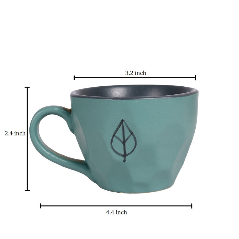 Mug & Tea Cup - Prada Ceramic Cup (150 ML) - Set Of Six