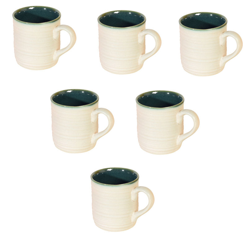 Buy Anduj Ceramic Cup (150 ML) - Set of Six Mugs from Vaaree